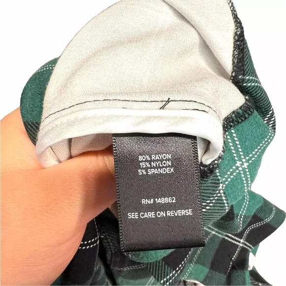 Torrid lightweight ponte knit longline plaid blazer jacket plus size 2X NWT - Picture 9 of 16